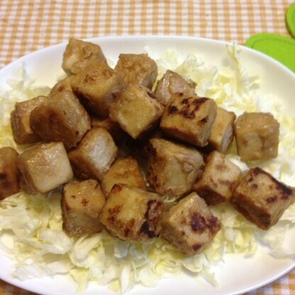 ソース味で作ってみました♪高野豆腐に味が染みて美味しかったです（^人^）